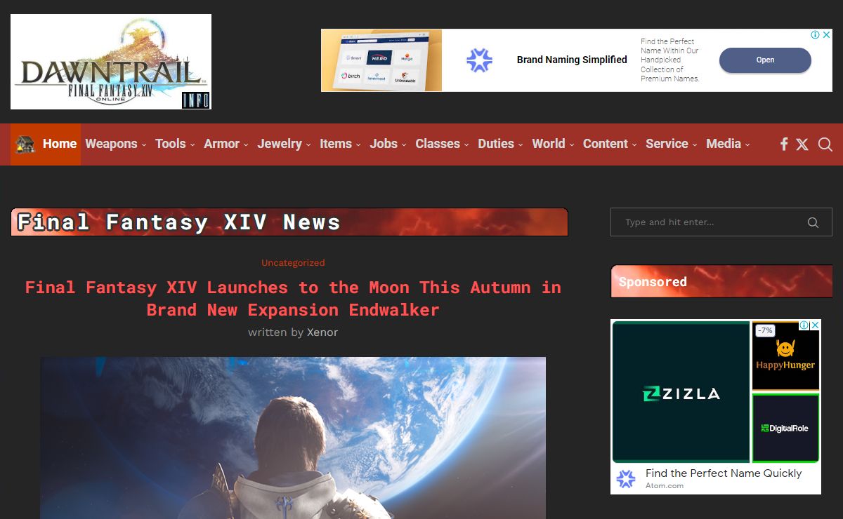 FFXIV Info - Final Fantasy XIV fan site and database.