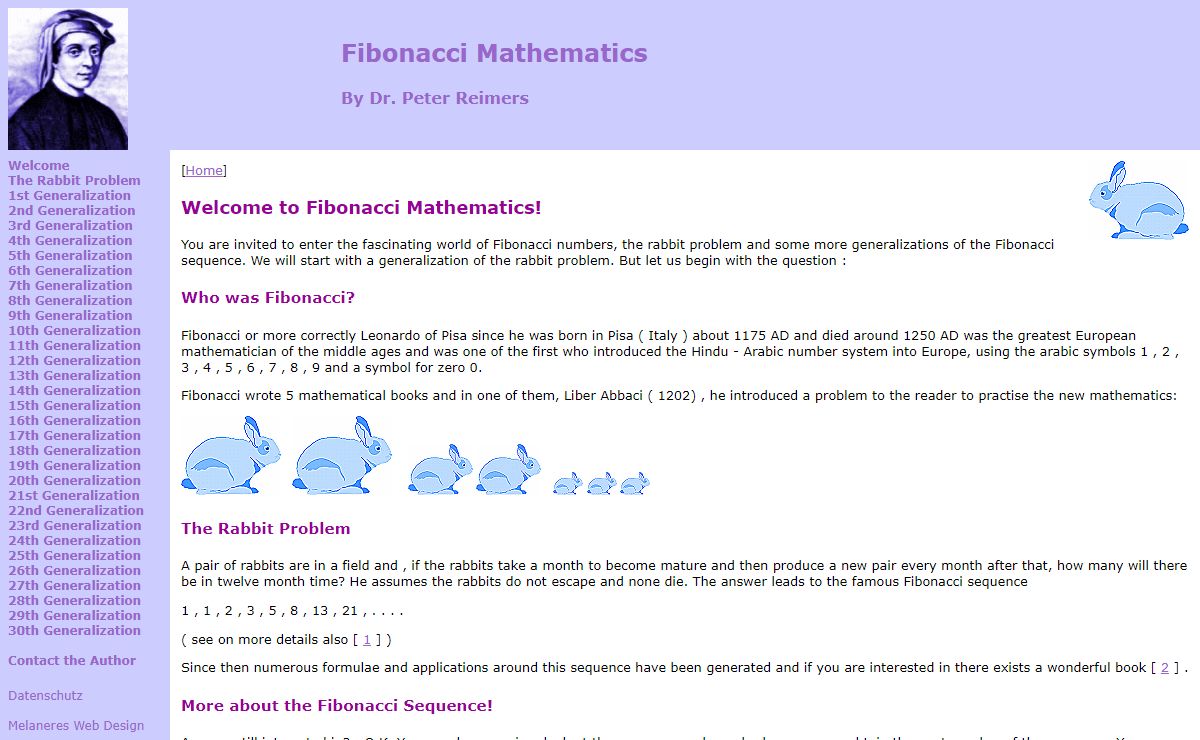 Fibonacci Mathematics by Dr. Peter Reimers
