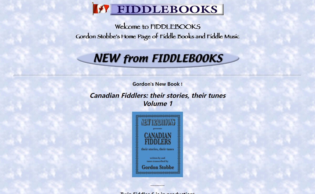 FIDDLEBOOKS - Gordon Stobbe's Fiddle Music