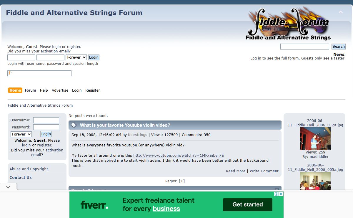 Fiddle and Alternative Strings Forum