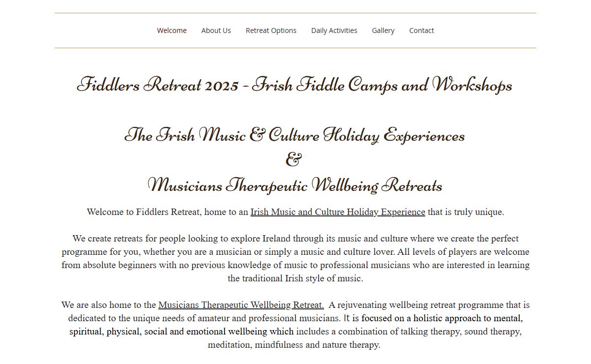 Fiddle Camp | Fiddlers Retreat | Ireland