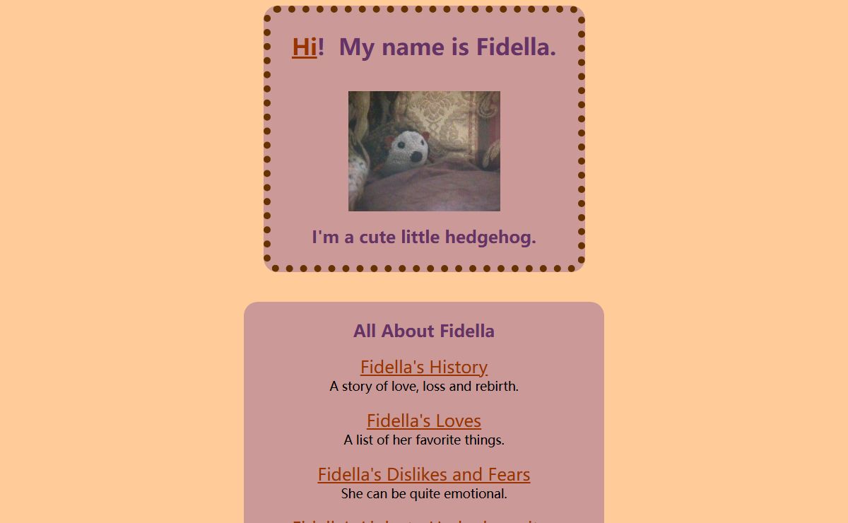 Fidella's Home Page