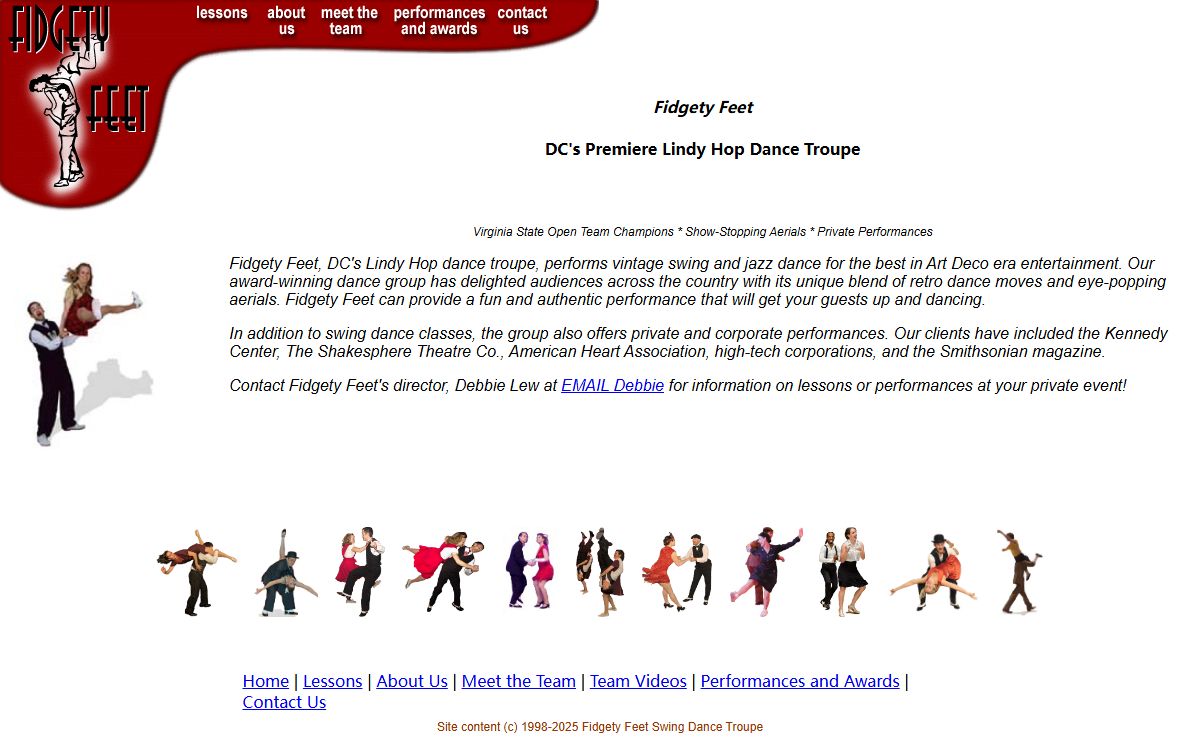 Fidgety Feet: DC's Premiere Lindy Hop Dance Team!