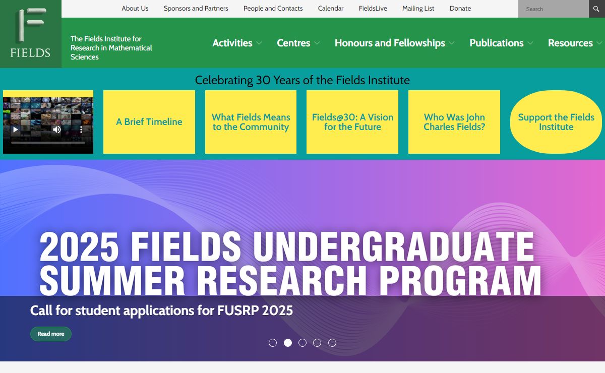 Fields Institute for Research in Mathematical Sciences
