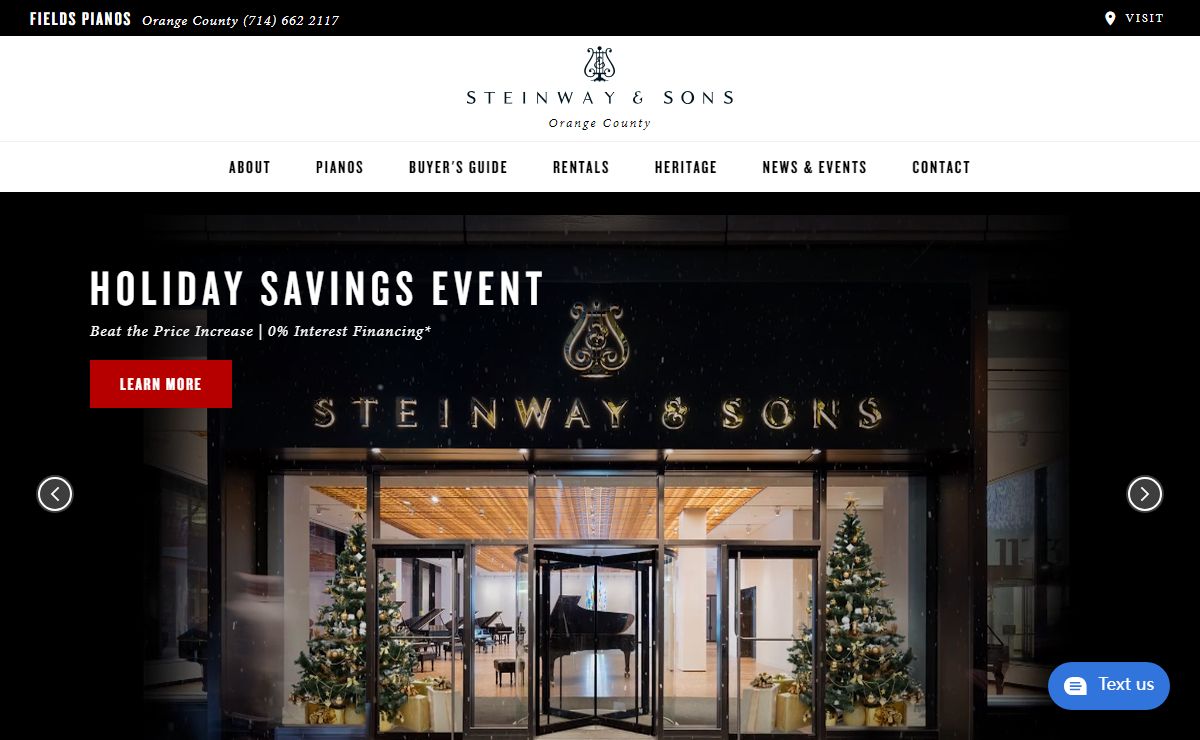 New & Used Piano Dealer Santa Ana, CA - Steinway & Sons