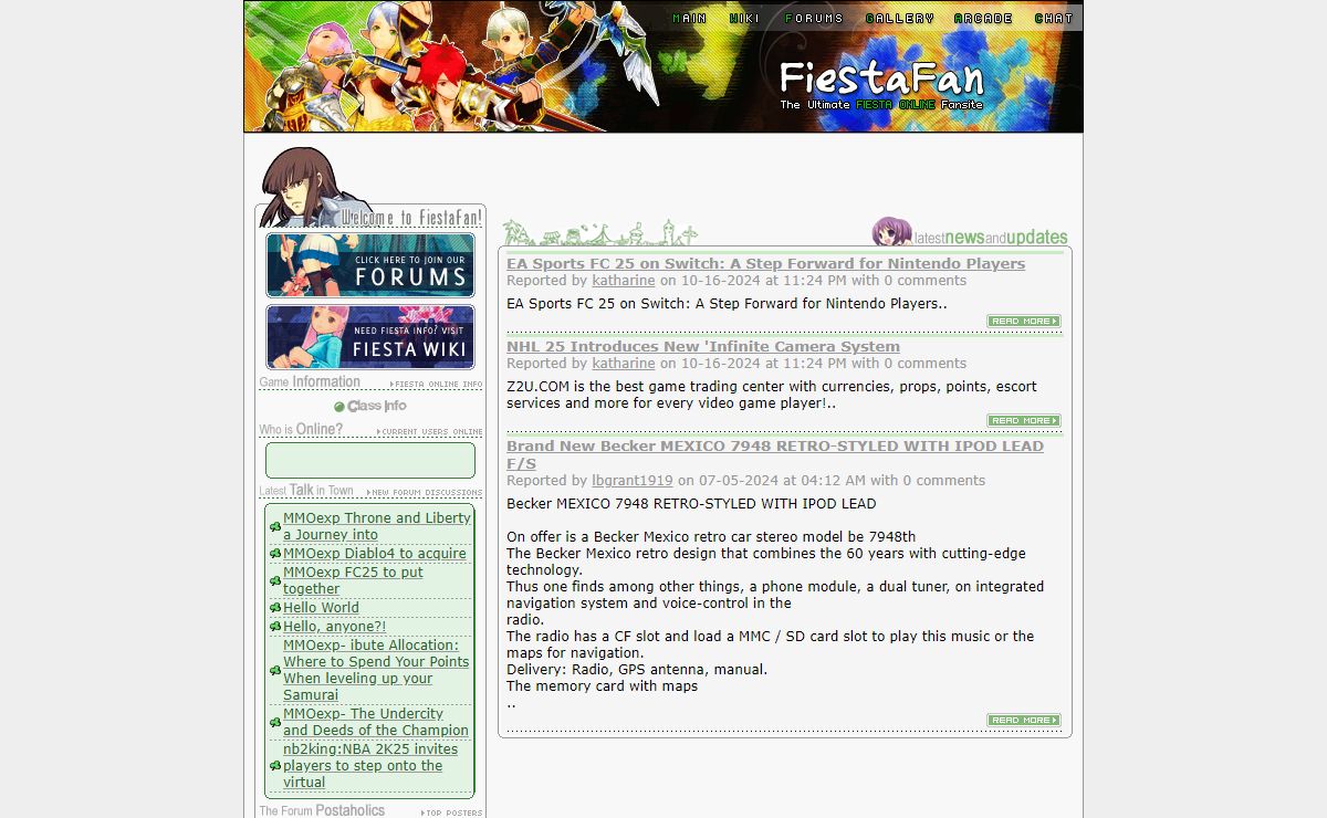 FiestaFan - The Ultimate Fiesta Online Fansite, Guides, Information and Community