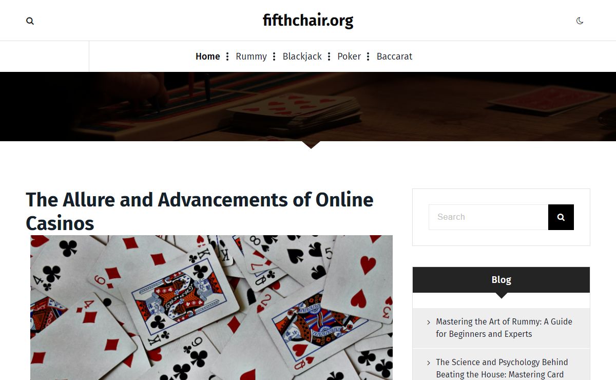 The Allure and Advancements of Online Casinos - fifthchair.org