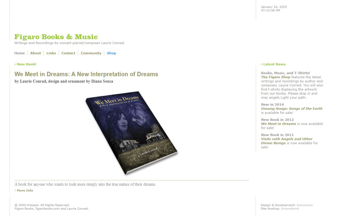Figaro Books & Music | Writings and Recordings by Laurie Conrad
