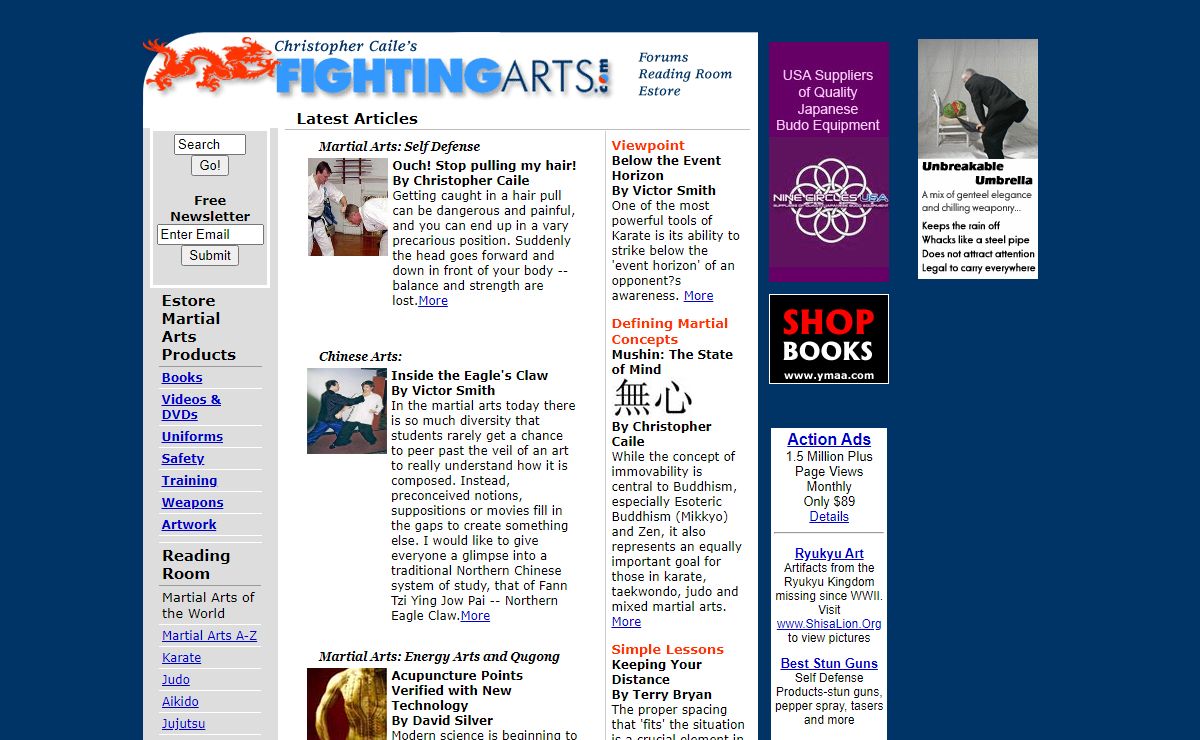 FightingArts – Articles & forums on martial arts, karate, kung fu, judo & more