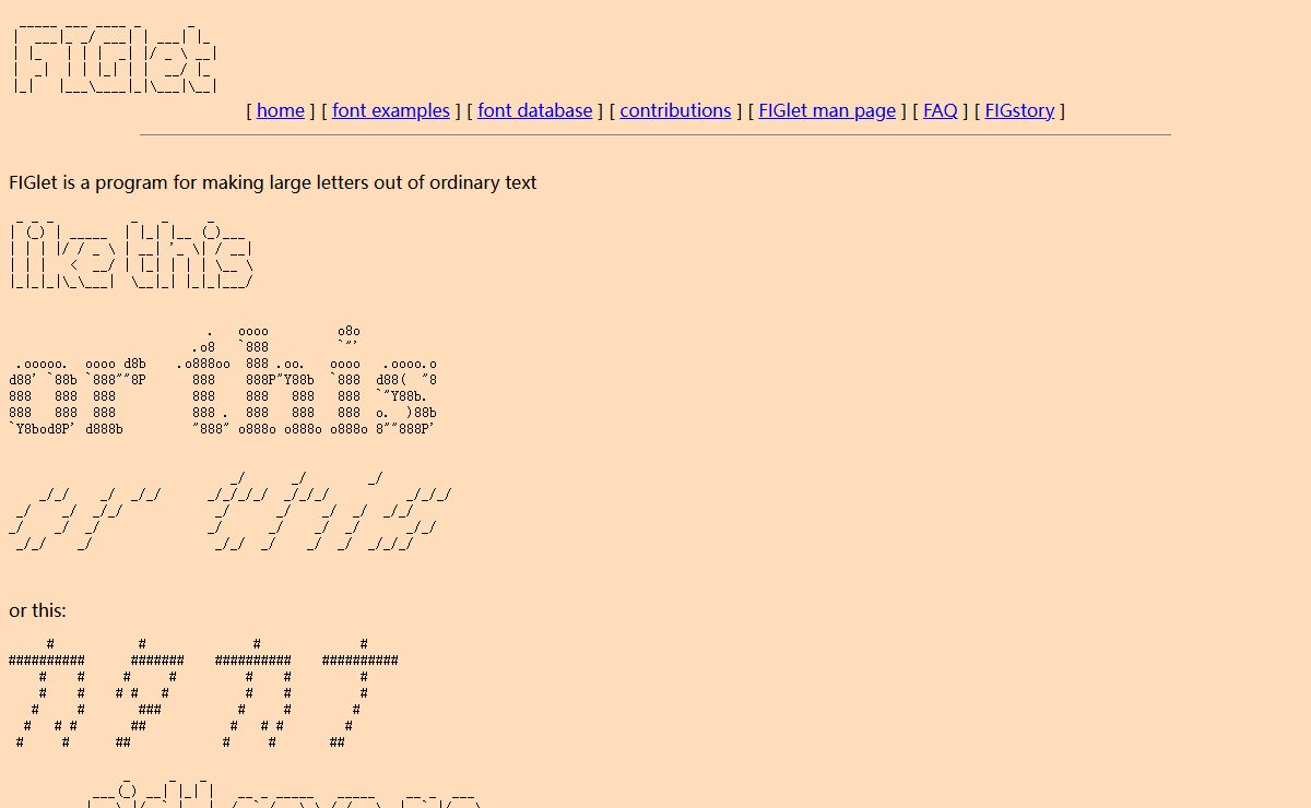 FIGlet - hosted by PLiG