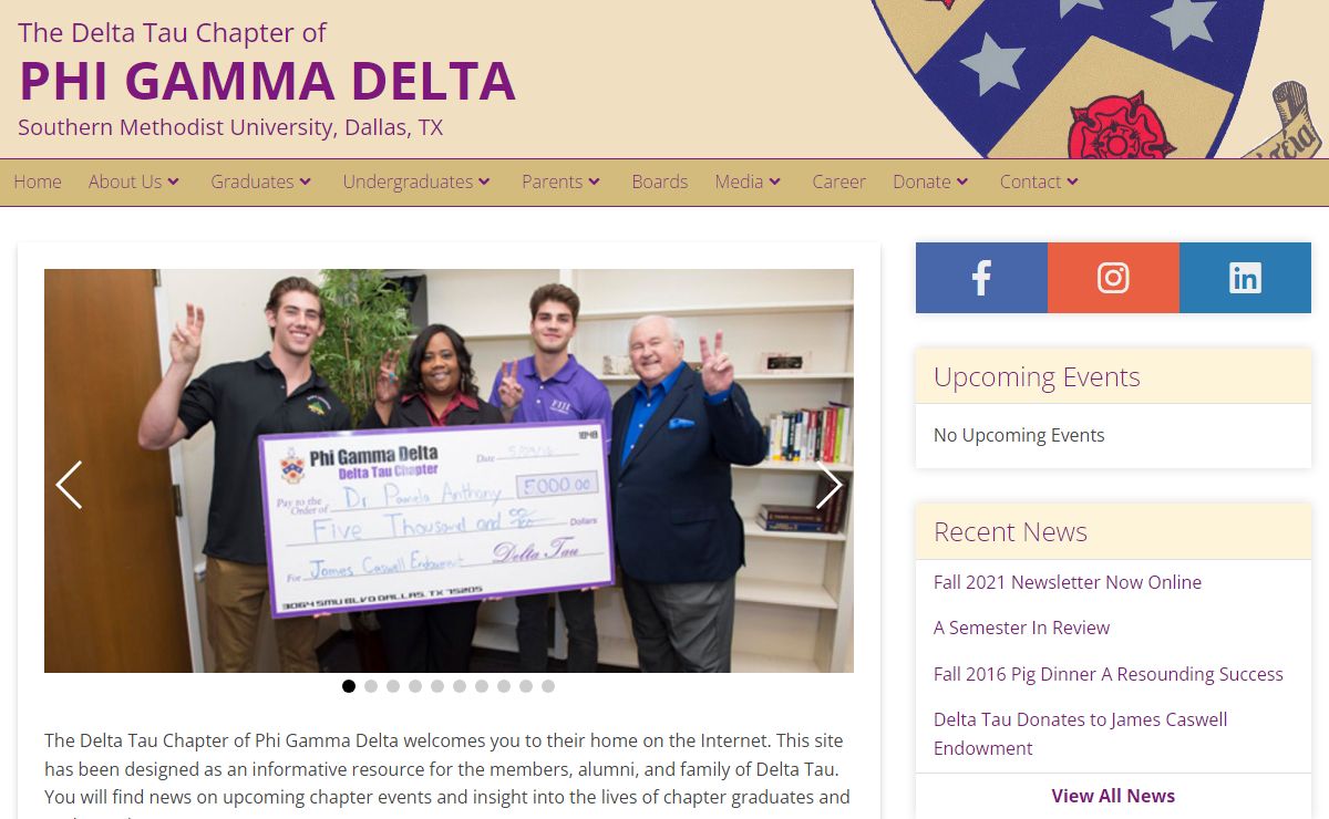 The Delta Tau Chapter of Phi Gamma Delta