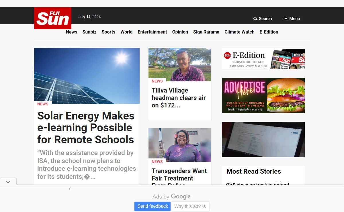 Fiji Sun | Leading Fiji newspaper for Fiji News, Sport and Pacific news