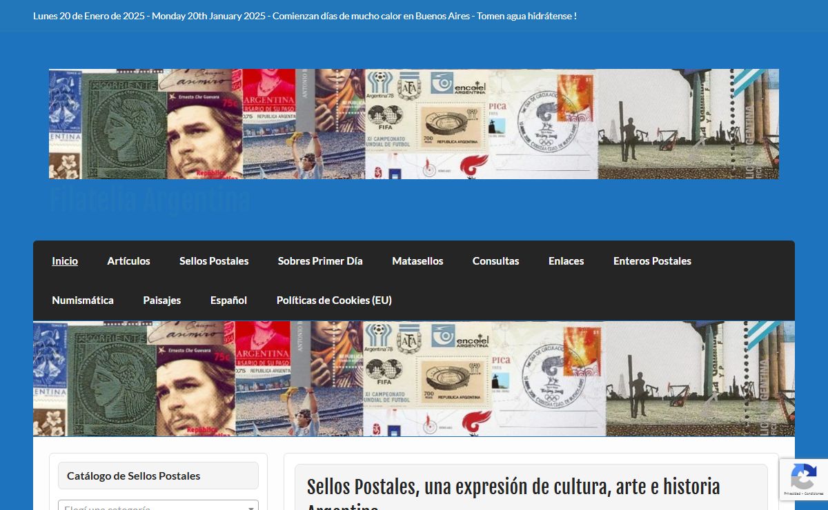 Sellos Postales, una expresión de cultura, arte e historia Argentina. - Filatelia Argentina