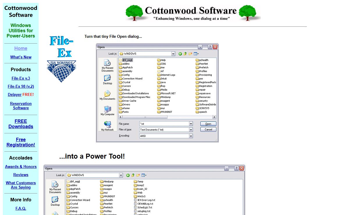 Cottonwood Software: File-Ex and Windows Utilities for Power-Users