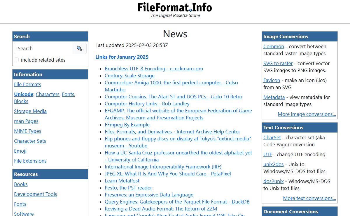 FileFormat.Info: The Digital Rosetta Stone