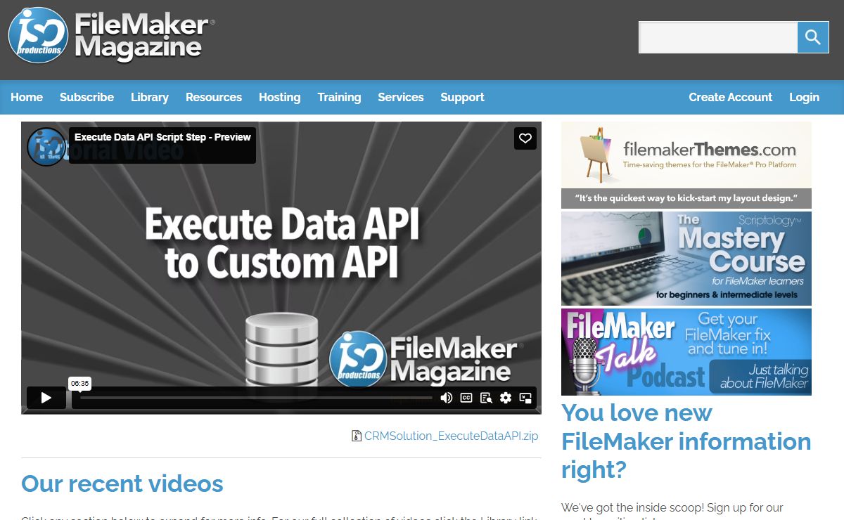 ISO FileMaker Magazine – FileMaker Pro Video Tutorials