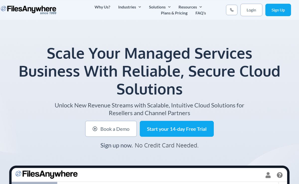 FilesAnywhere Intuitive Cloud Solution