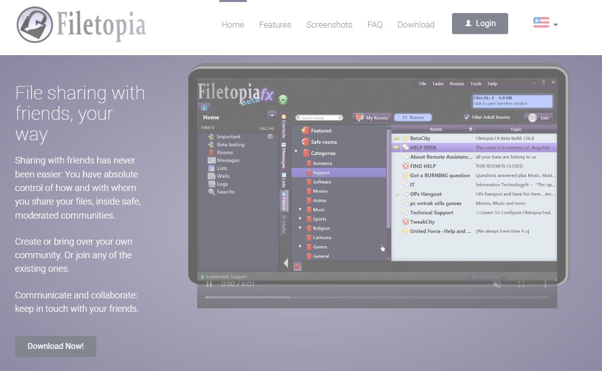 Filetopia - Social File Sharing