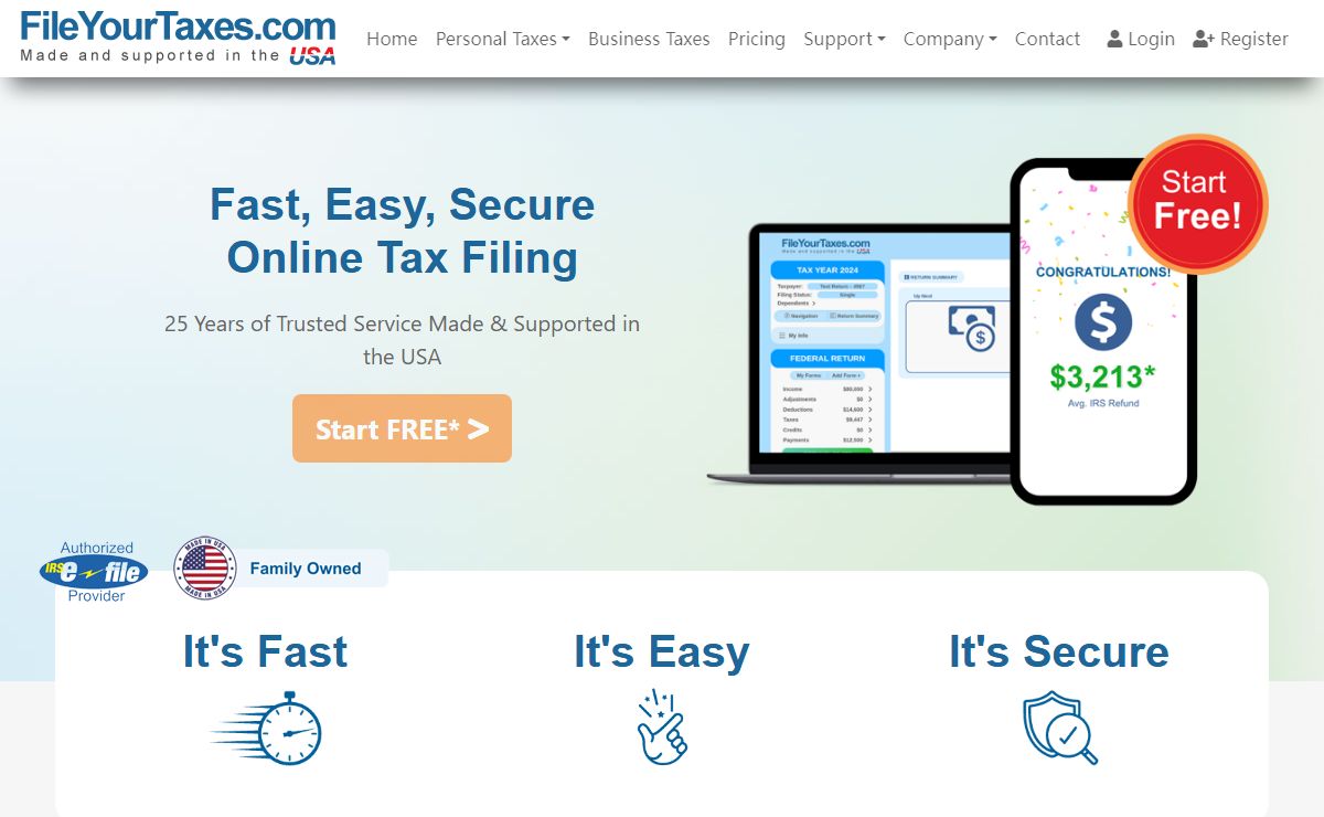 FileYourTaxes.com: File Taxes Online Service Federal & State