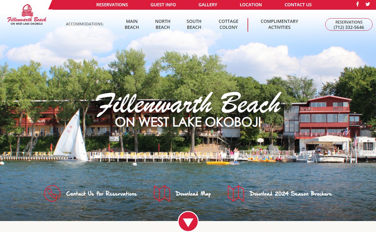 Fillenwarth Beach Resort | West Lake Okoboji | Arnolds Park Iowa