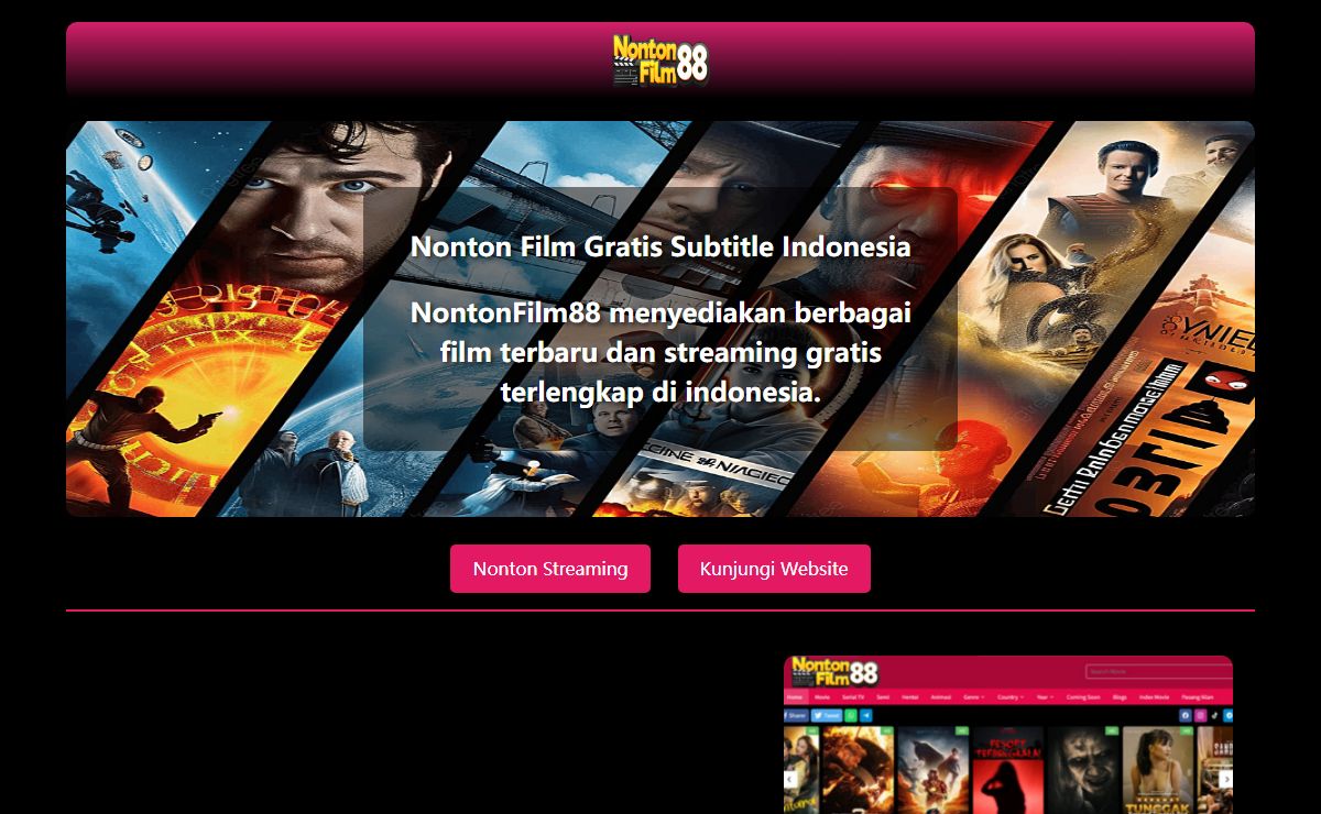Nontonfilm88 | LK21 | Layarkaca21 | Dunia21 Nonton Film Gratis Terbaru dan Terlengkap di Indonesia