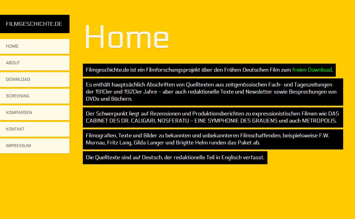 filmgeschichte.de - Das komplette Projekt zum Download