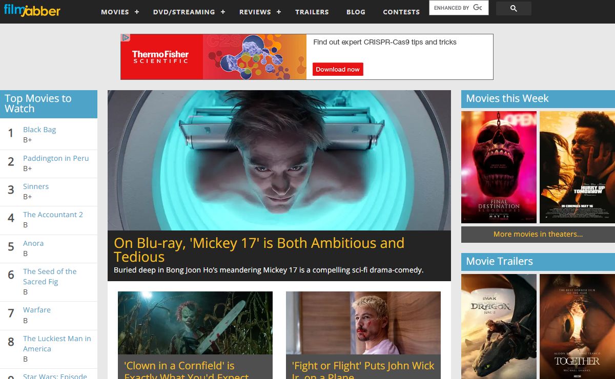Movie Reviews, Previews, Trailers and Ratings at FilmJabber