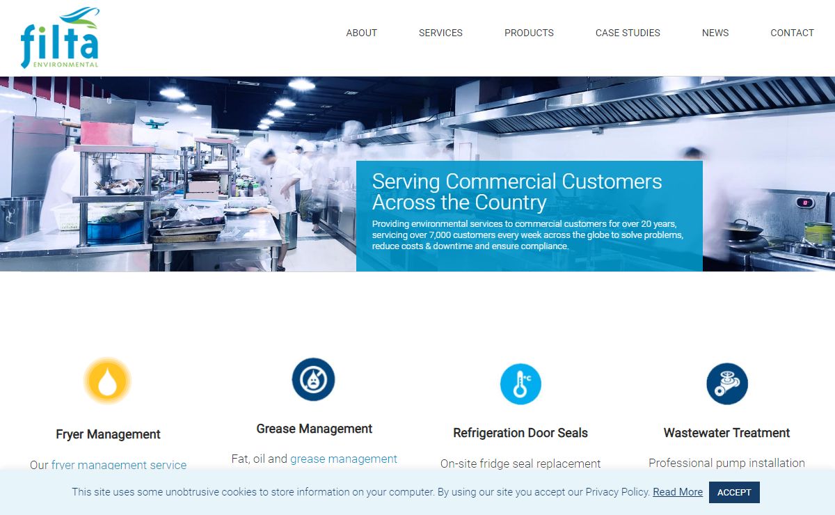 Grease Traps, Grease Management, Refrigeration Door Seals | Filta Group