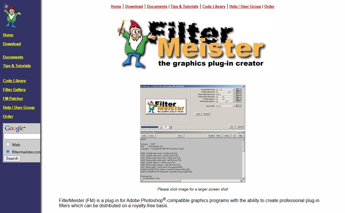 FilterMeister - Photoshop Plugin Filter Creator