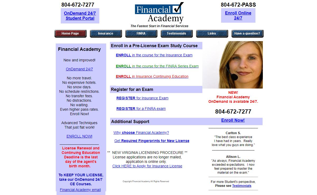 Financial Academy - Pre-License, FINRA & CE courses for Financial Professionals