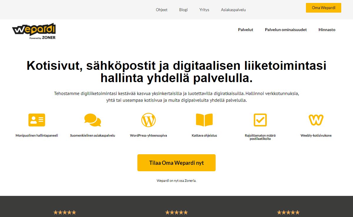 Webhotellit ja verkkosivut jo vuodesta 1998