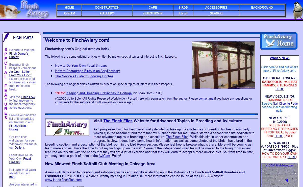 Finch Aviary