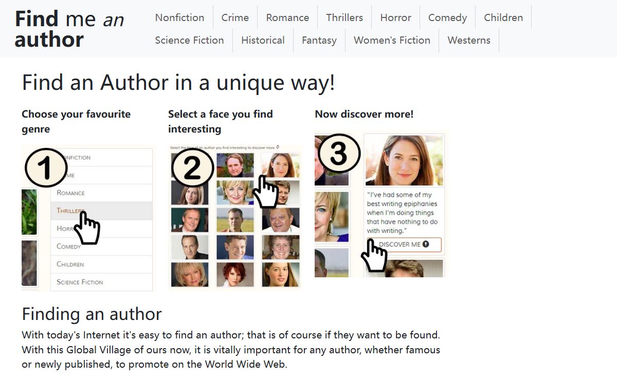 FindMeAnAuthor - find authors by genre using images