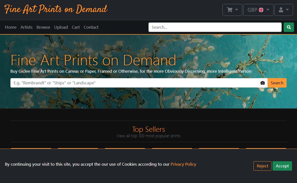 Fine Art Prints on Demand - Giclee Prints on Canvas and Fine Art Papers