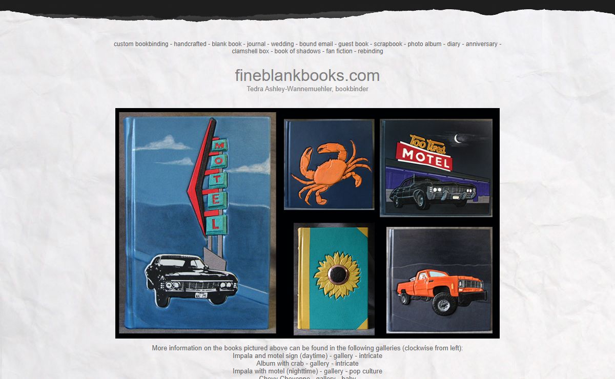 fine blank books
