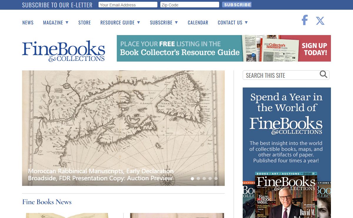 Rare Books, Book Collection, Manuscripts and Old Maps | Fine Books & Collections