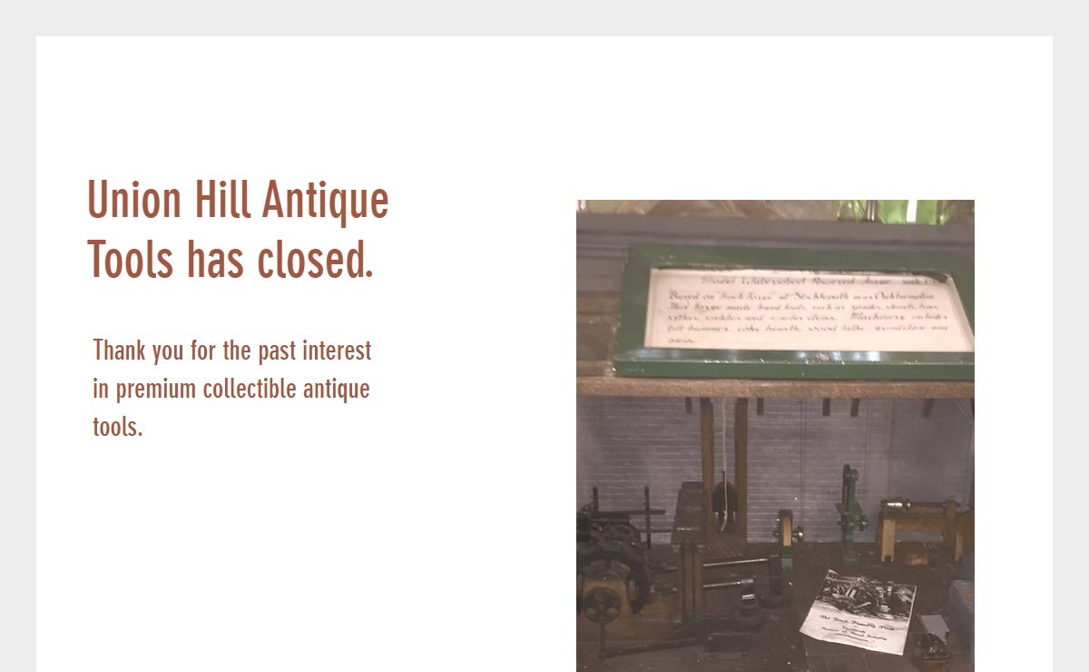 Union Hill Antique Tools | Rare and Collectible Antique Tools