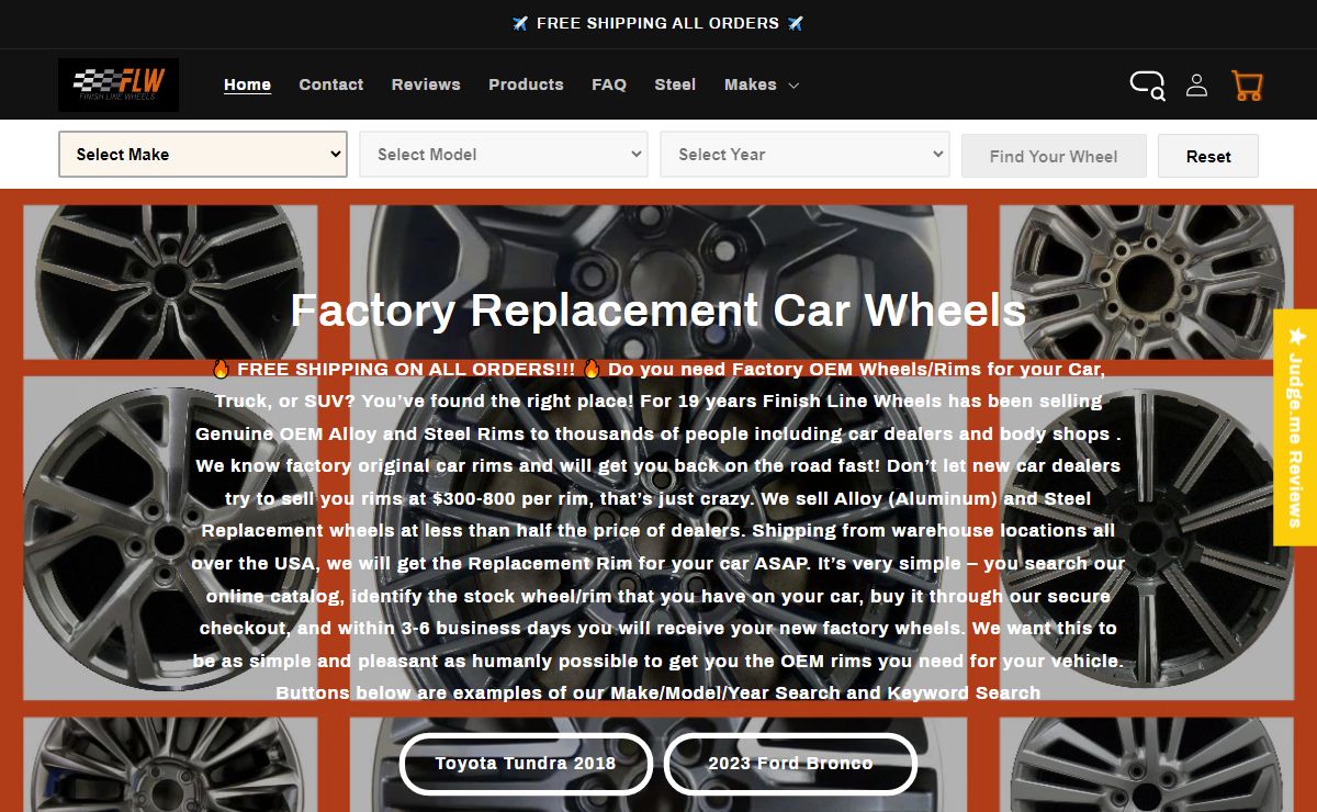Replacement OEM Car Rims | Factory Original Alloy Steel Wheels – Finish Line Wheels