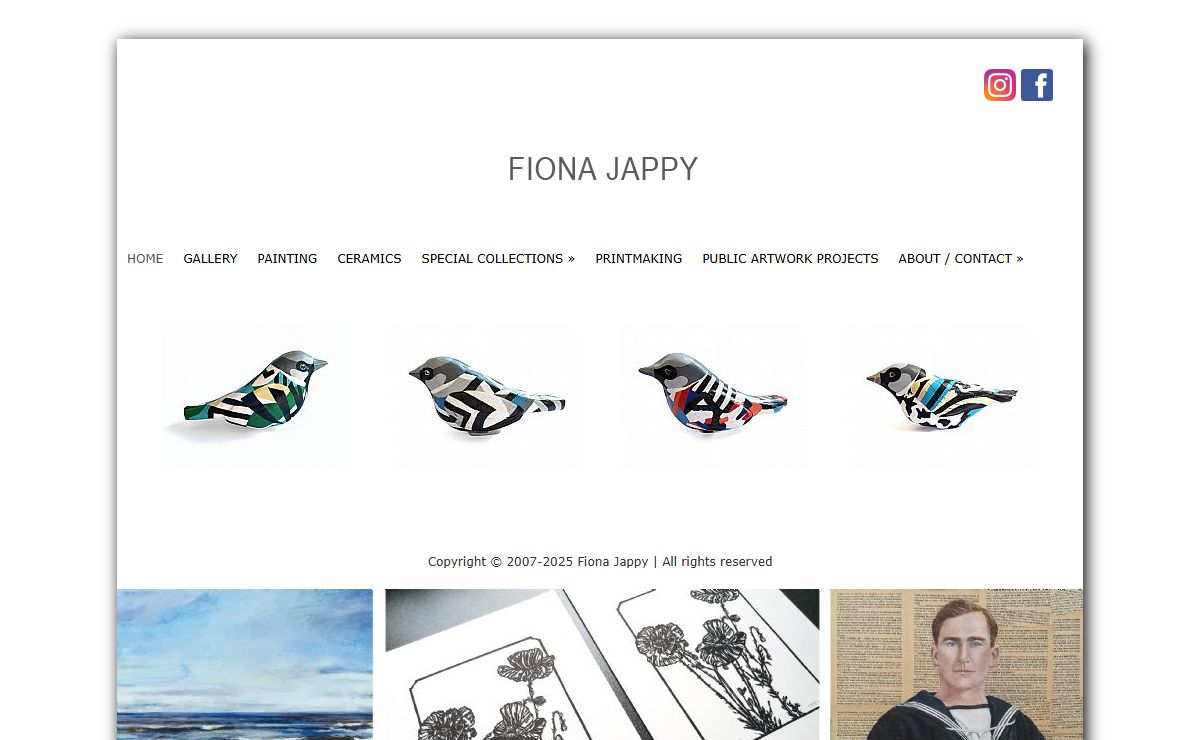 Fiona Jappy Art - Painting I Printmaking I Ceramics