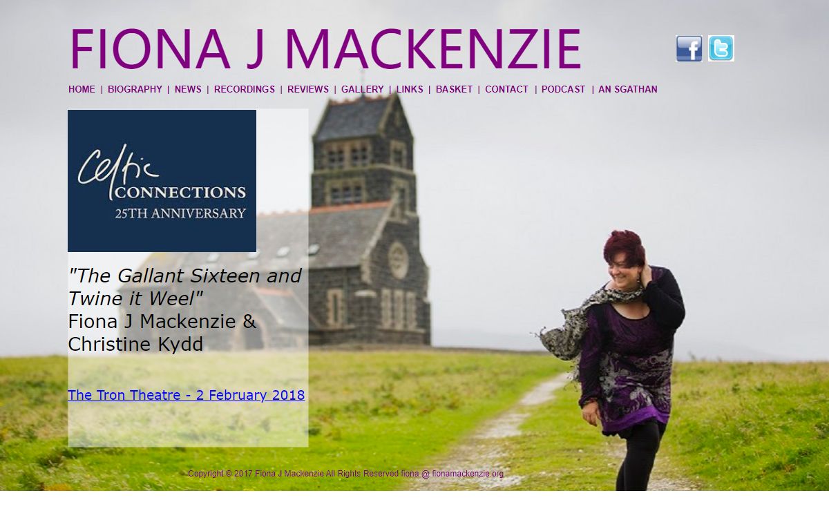 Fiona J Mackenzie - Gaelic Singer - Official Site