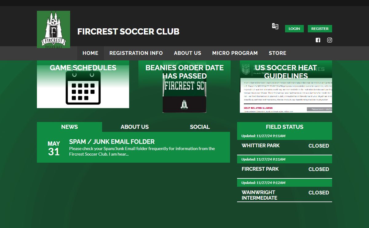 Fircrest Soccer Club > Home