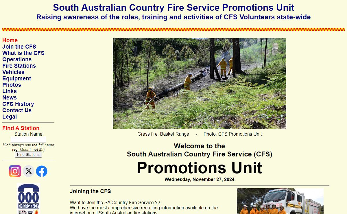 South Australian Country Fire Service Promotions Unit