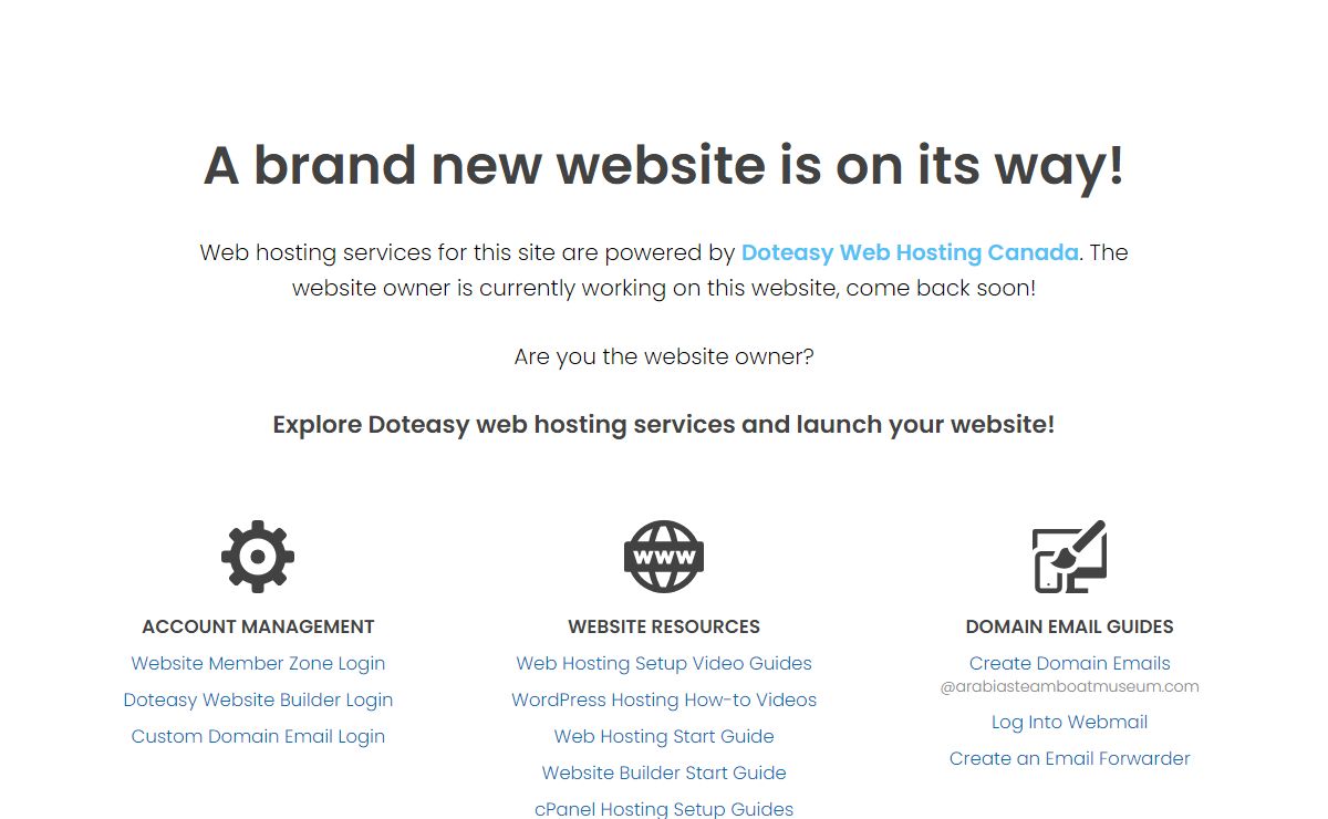 Welcome! Hosted by Doteasy Web Hosting Canada