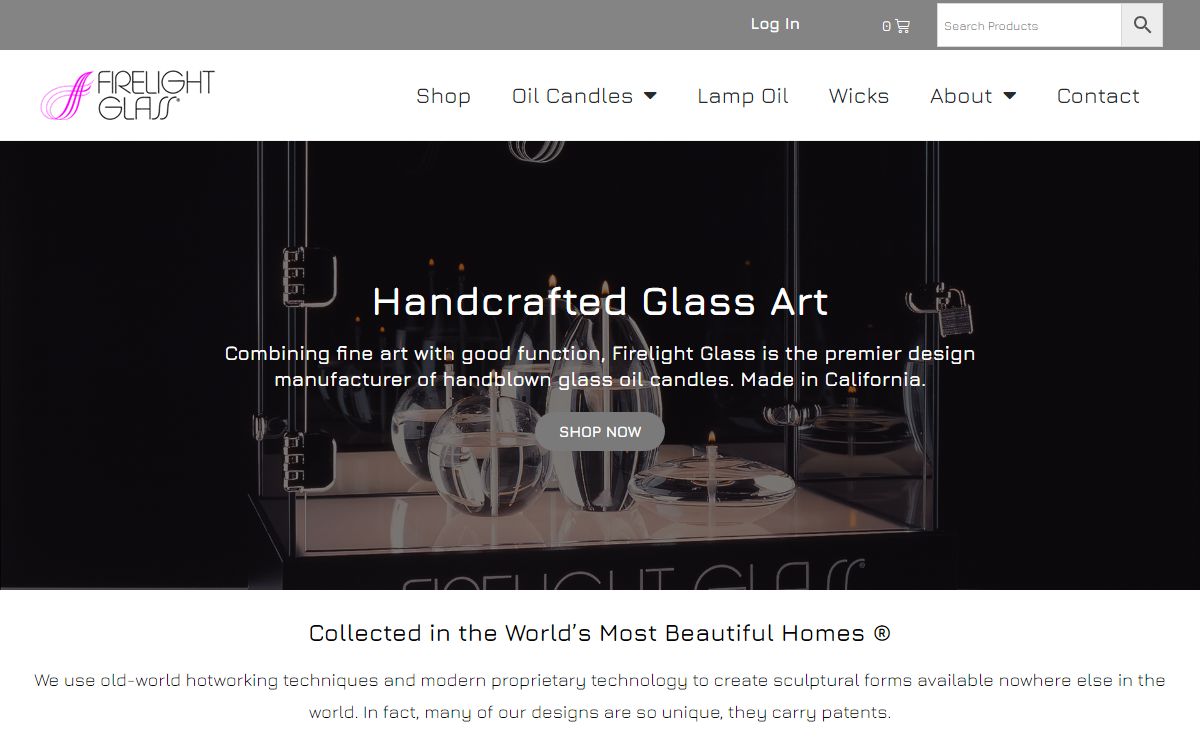 Firelight Glass – Collected in the World’s Most Beautiful Homes