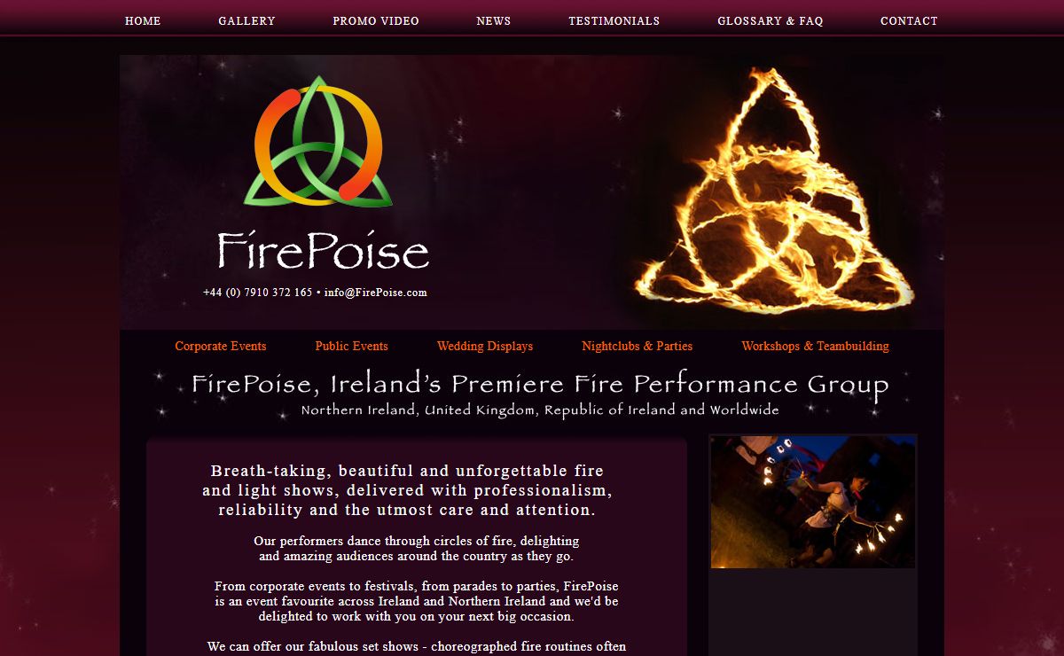 FirePoise: Ireland's premiere fire performance group