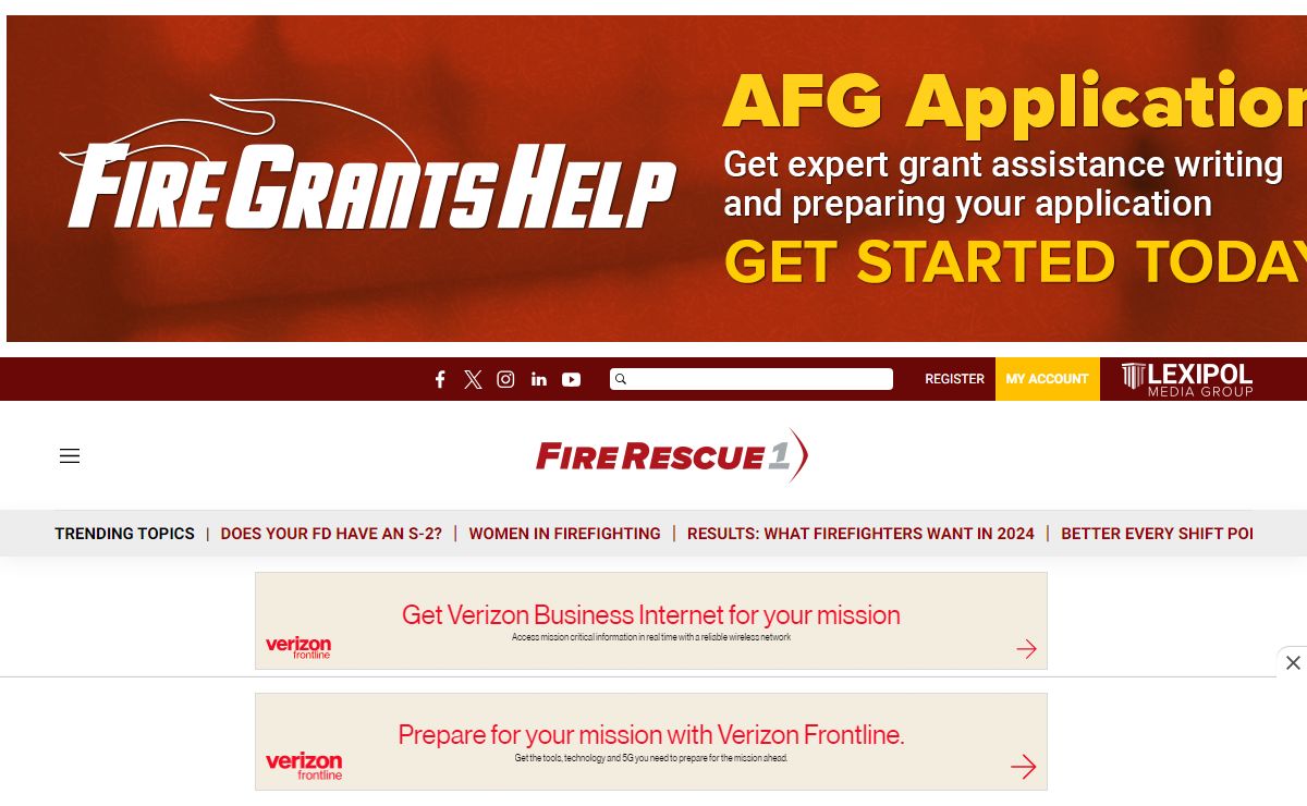 News, Training, Products for Firefighters, Fire Service Professionals