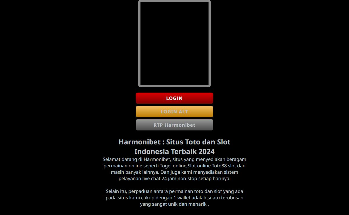 Harmonibet : Situs Toto dan Slot Indonesia Terbaik 2024