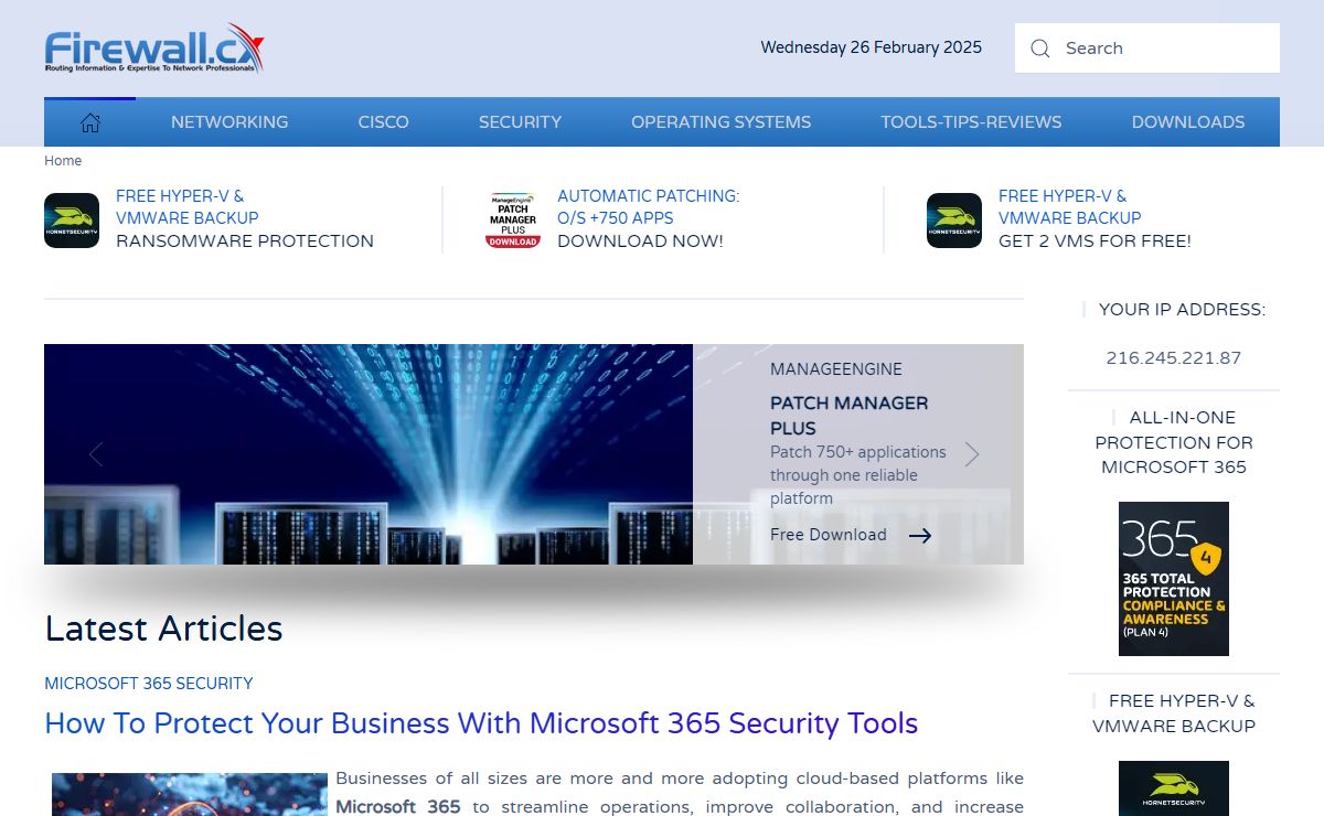 Cisco Networking, VPN Security, Routing, Catalyst-Nexus Switching, Virtualization Hyper-V, Network Monitoring, Windows Server, CallManager, Free Cisco Lab, Linux Tutorials, Protocol Analysis, CCNA, CCNP, CCIE.