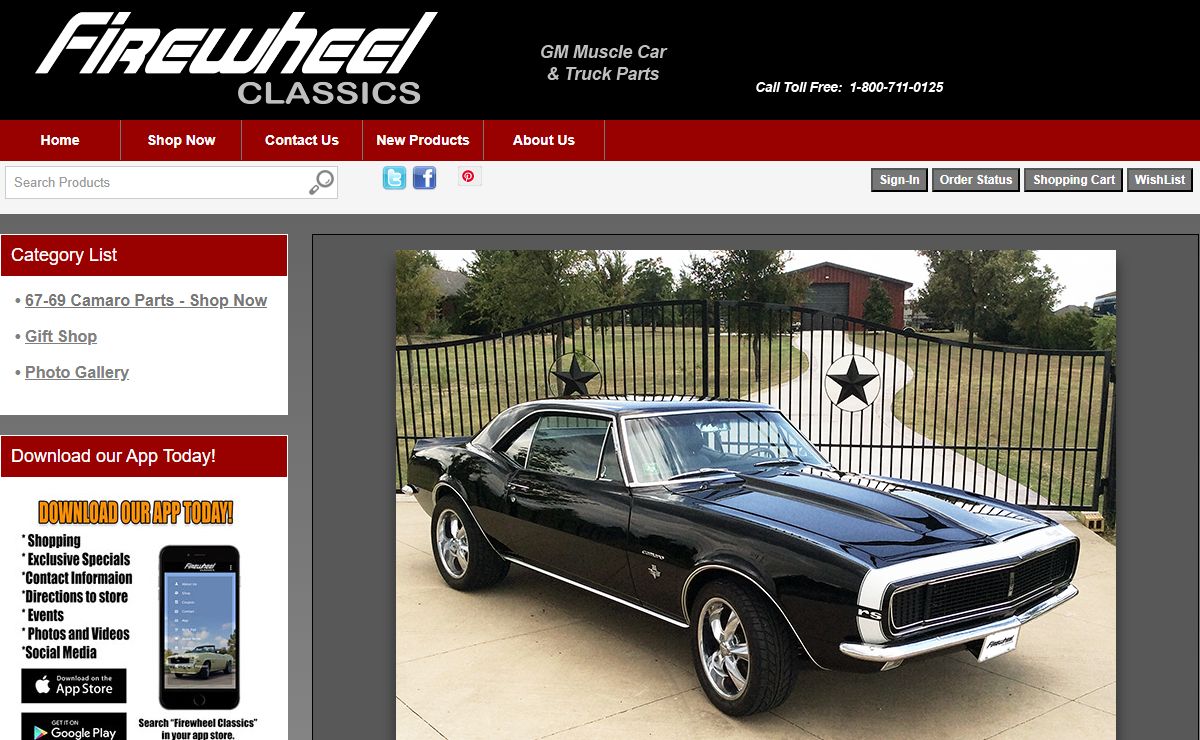 67-68-69 Camaro Parts - Firewheel Classics