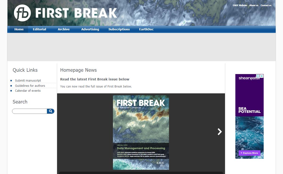 Home - First break